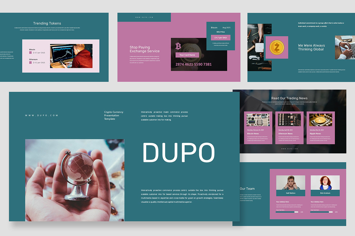 Dupo : Crypto Promo Google Slides, a Presentation Template by Punkl Camp (Photo 1 of 16)