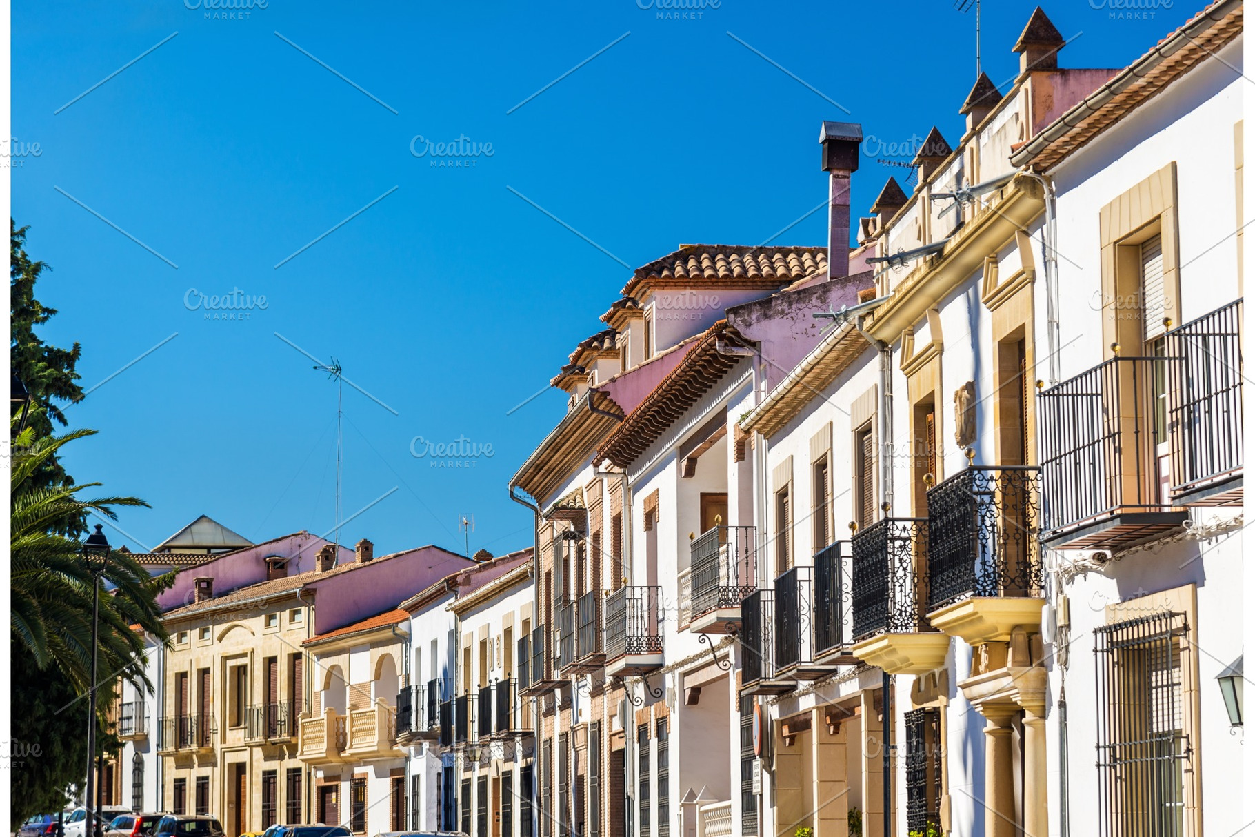 Historical buildings in baeza spain featuring architecture, street, and europe, an Architecture Photo by Leonid Andronov