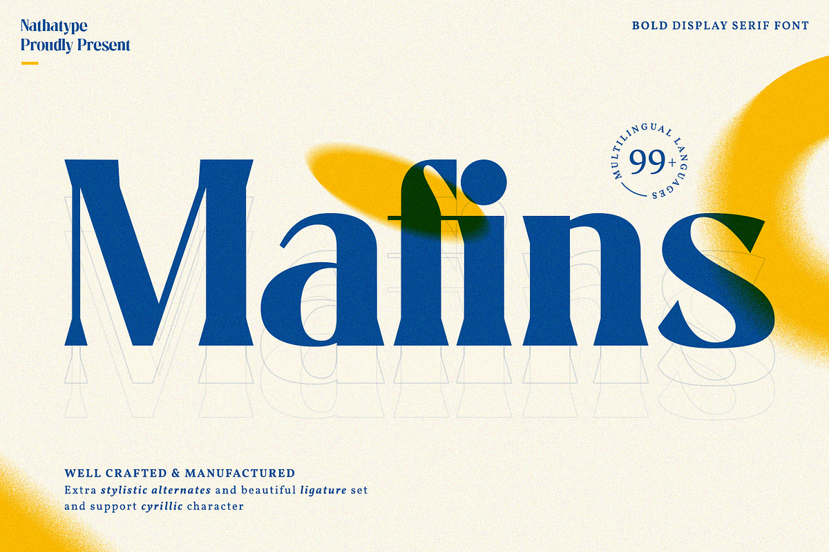 Mafins-Serif Font Family (Updated), a Serif Font by Nathatype (Photo 1 of 10)