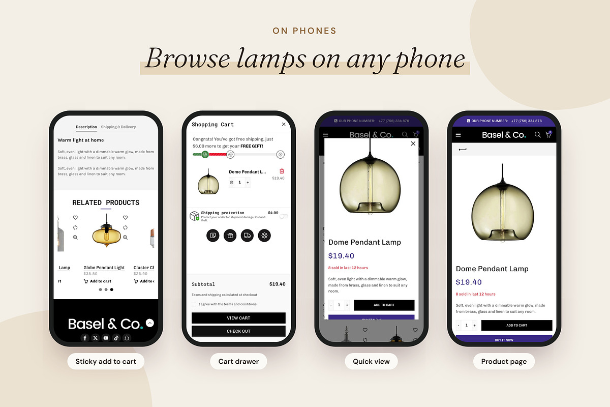 Basel Lighting - Shopify Theme, a Shopify Template by Boost Convert (Photo 4 of 10)