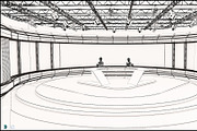 Virtual TV Studio News Set 35, an Architecture 3D Model by akerStudio (Thumbnail 9 of 39)
