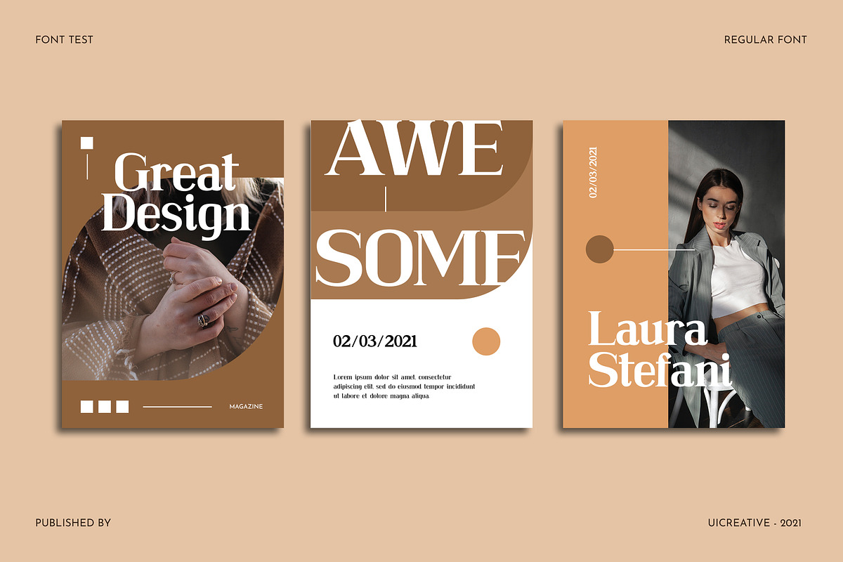 Cremiline Serif Font, a Serif Font by UICreative (Photo 2 of 6)