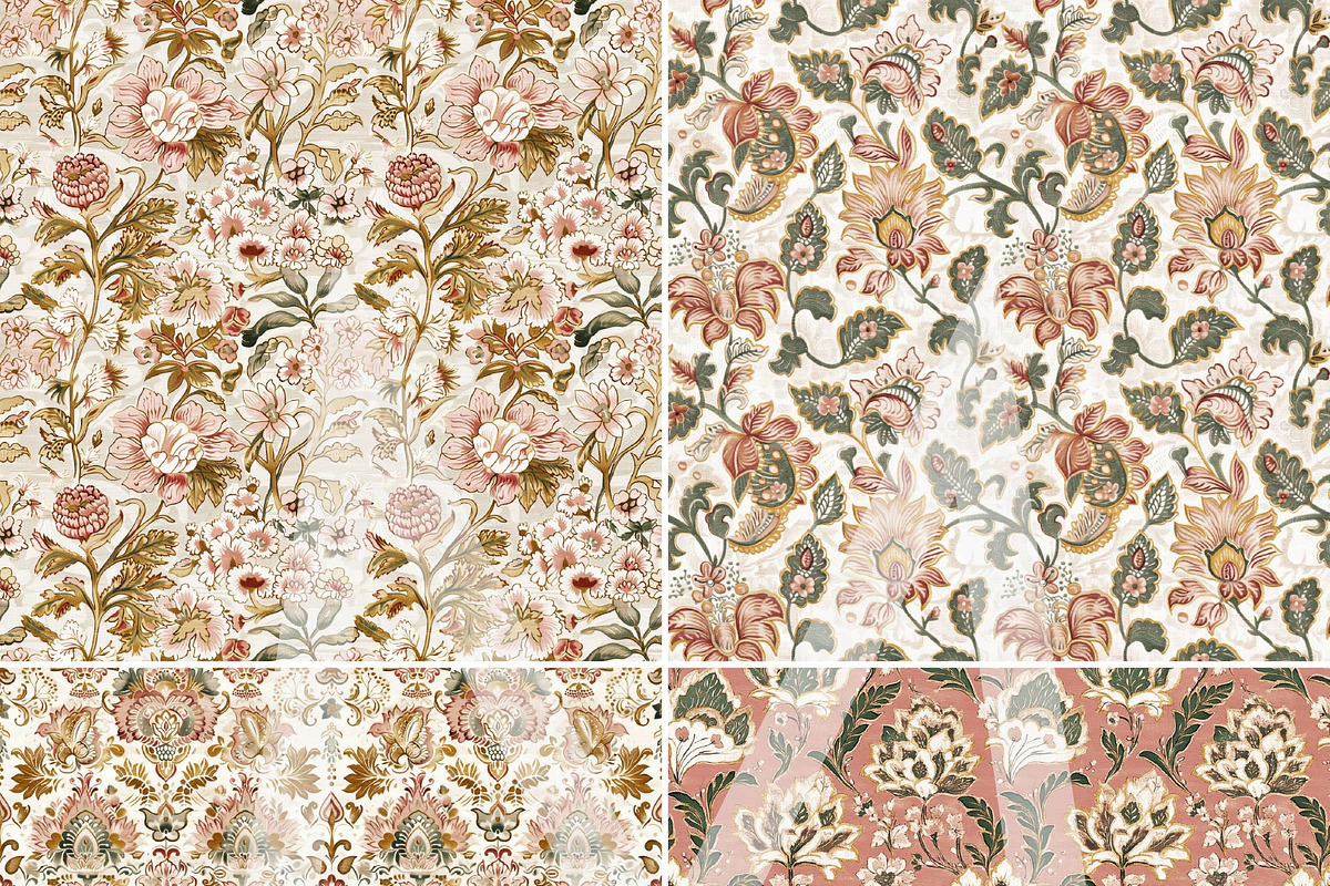 Boho Printable Papers Vintage Art, a Pattern Graphic by Maishop (Photo 6 of 8)