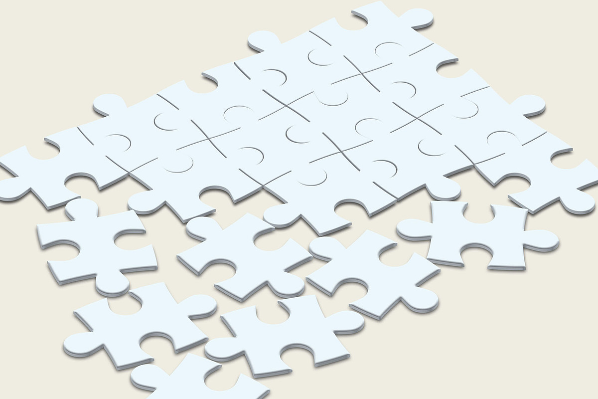 3D Puzzled Mock-Up Bundle, a Social Media Template by Graphicsworld125 (Photo 8 of 24)