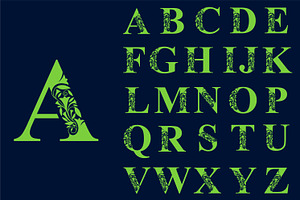 alphabets A to Z  design vector