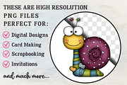 Christmas Cartoon Snail Clipart, an Illustration by RobertsArt (Thumbnail 3 of 7)