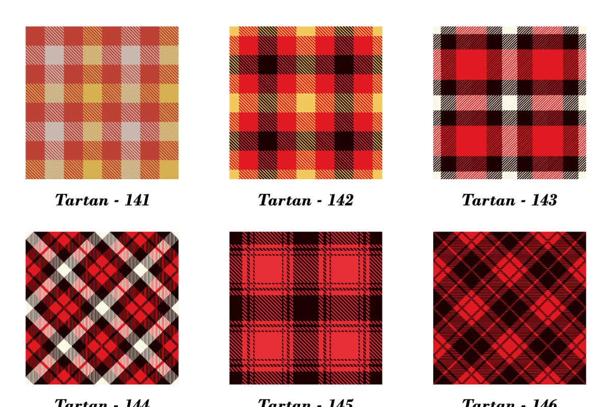 Seamless  Tartan Pattern Part -11, a Pattern Graphic by Vectorchoice (Photo 2 of 7)