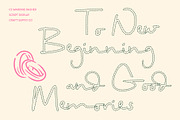 CS Wardine Dashed, a Script Font by Craft Supply Co. (Thumbnail 3 of 8)