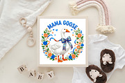 Mama Goose Floral PNG Design, an Illustration by CraftArtStudio (Thumbnail 4 of 4)