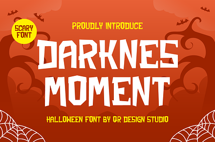 Darknes Moment - Halloween Fonts, a Handwritten Font by QR Design Studio