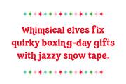 Christmas Cheer Retro Font, a Slab Serif Font by Miss Tiina (Thumbnail 4 of 5)