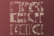 49 Art Nouveau Corners and Frames, a Decorative Illustration by Stanislav Kharchevskyi (Thumbnail 2 of 4)