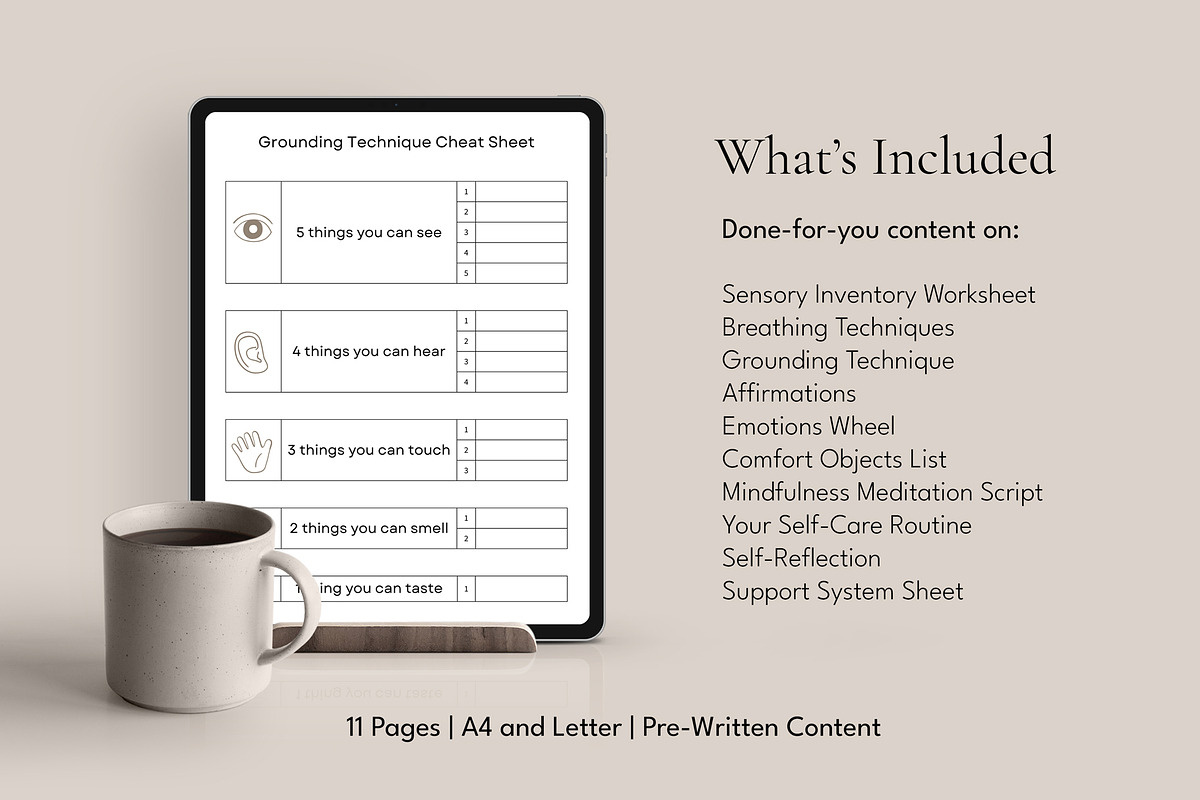 Self-Soothing Toolkit Canva Template, a Templates & Theme by Miri Campbell (Photo 5 of 9)