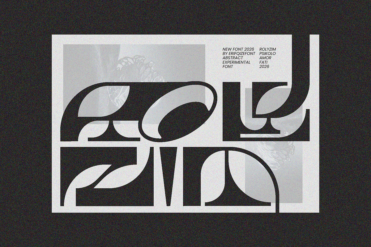 Rolyzim Experimental Alien Font, a Symbol Font by Erifqizefont (Photo 5 of 10)