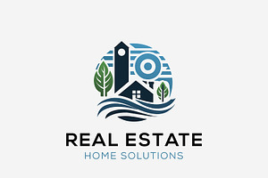 Logo for real estate home solutions