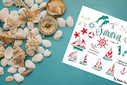 Nautical Elements with Ships, an Illustration by Nataliapiache (Thumbnail 4 of 7)