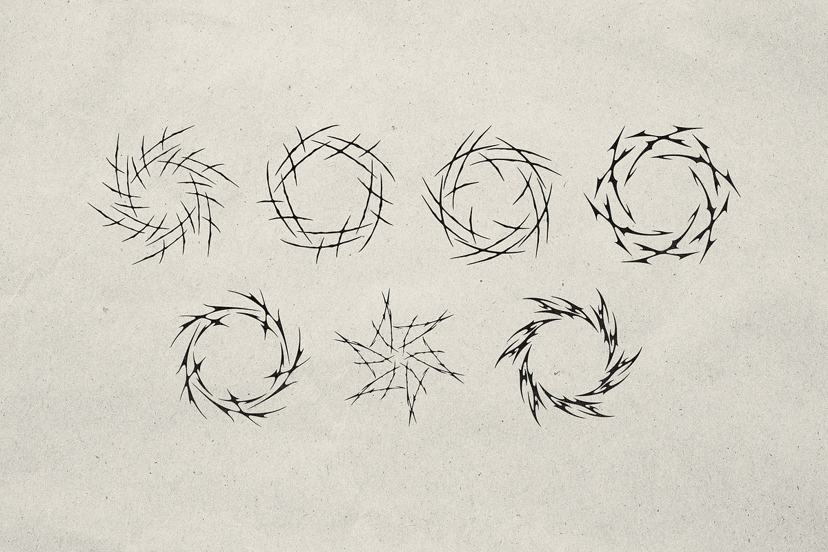 Modern Tribal Vector Shape - 50 Item, an Object Graphic by Hainz Studio (Photo 6 of 12)