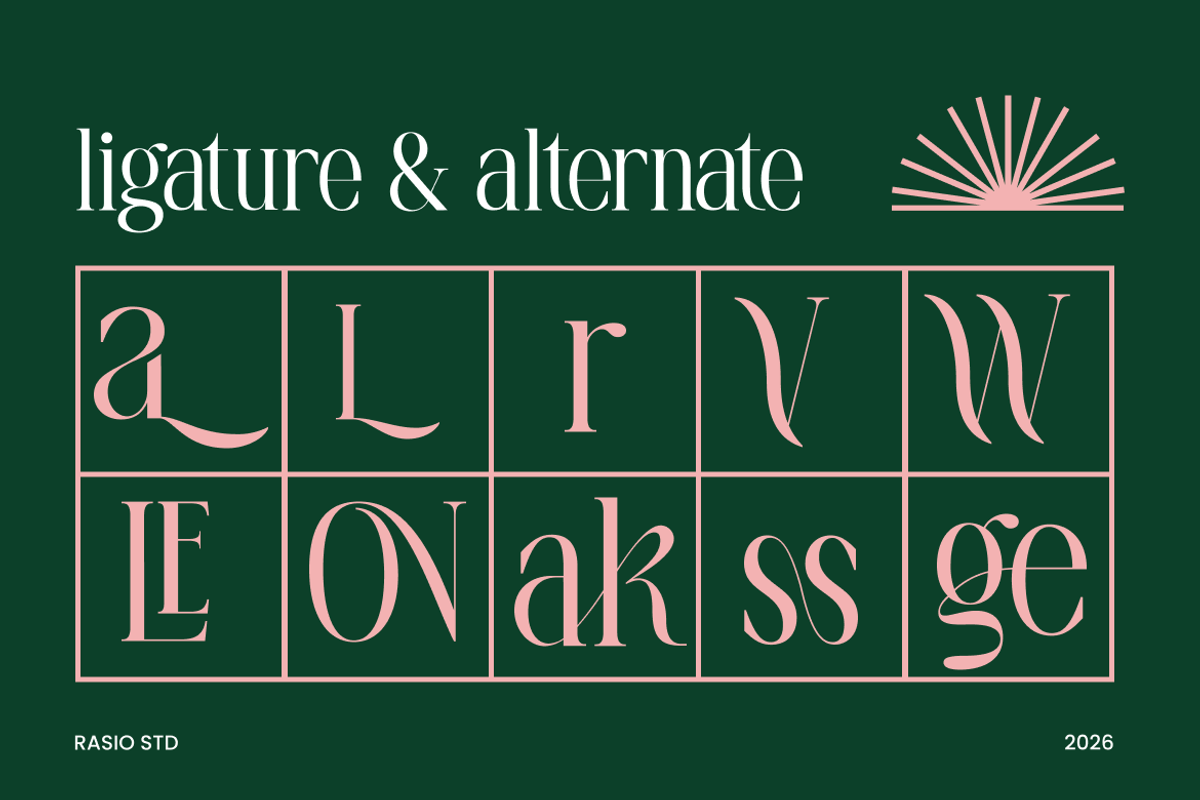 La Carena Modern Elegant Serif Font, a Serif Font by Rasio Studio (Photo 4 of 9)