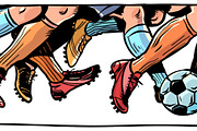 Feet playing football. International, a Sport Illustration by rogistok (Thumbnail 2 of 3)