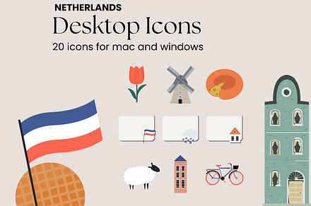 Netherlands Desktop Icons Pack