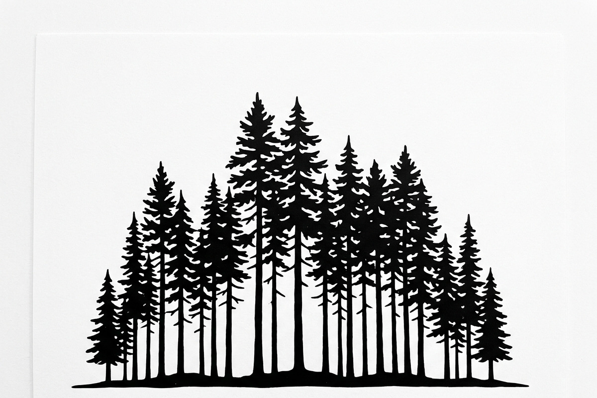 Majestic Pine Trees SVG, a Finance Illustration by Amazin_art (Photo 11 of 41)