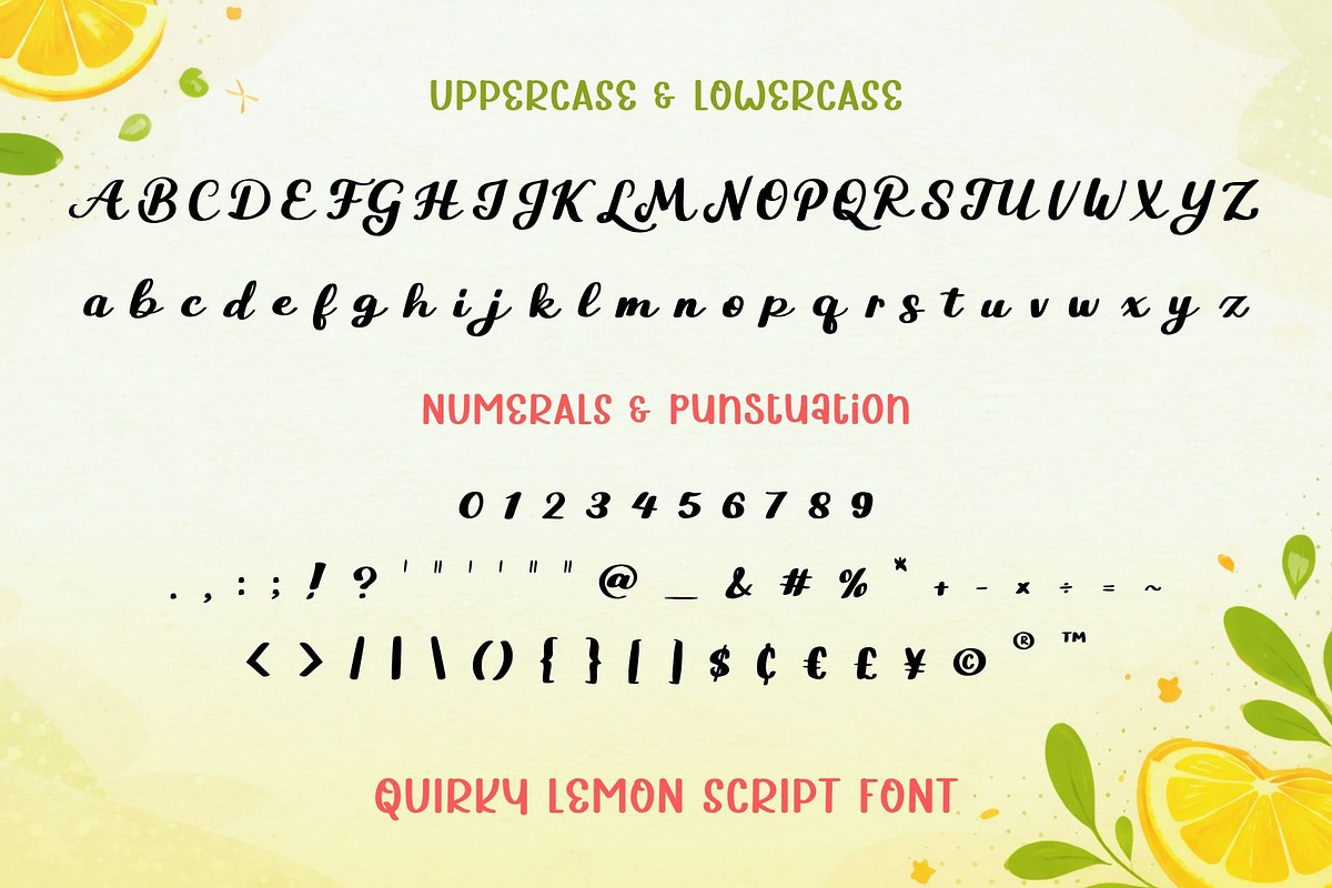 Quirky Lemon - Playful Script Font, a Script Font by AnningArts (Photo 5 of 5)