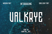 Valkrye | Modern Font, a Sans Serif Font by Muntab_Art (Thumbnail 1 of 7)