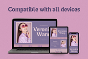 Purple UGC Portfolio Template Canva, a Websites & App Template by The Chaos Project (Thumbnail 6 of 8)