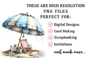 Whimsical Cold Summer Beach Clipart, an Illustration by OK Design (Thumbnail 5 of 6)