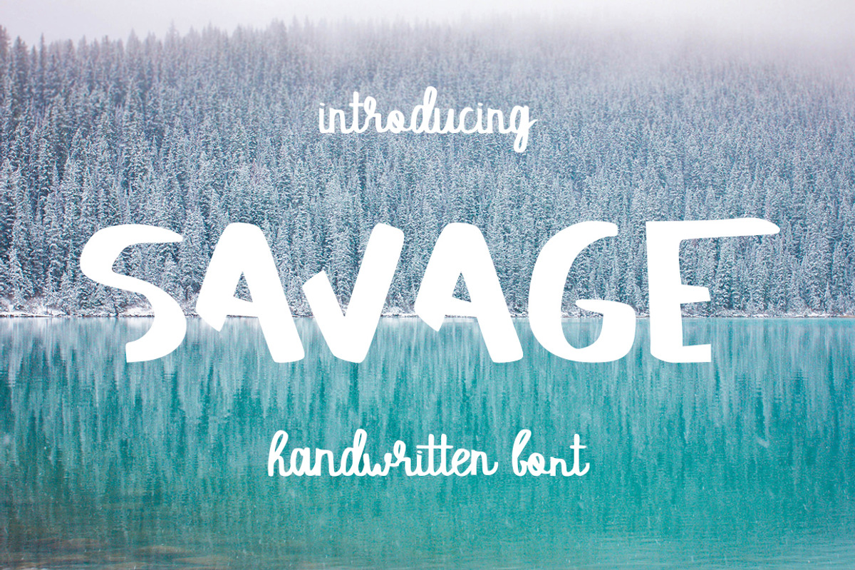 SAVAGE duo script font