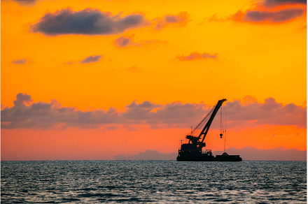Sundown Over Sea Horizon At Sunset, a Nature Photo by Our Amazing World