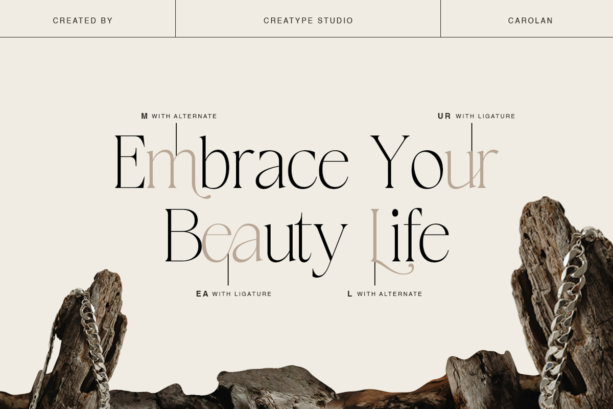 Carolan Elegant Display Serif, a Serif Font by Creatype Studio (Photo 2 of 10)
