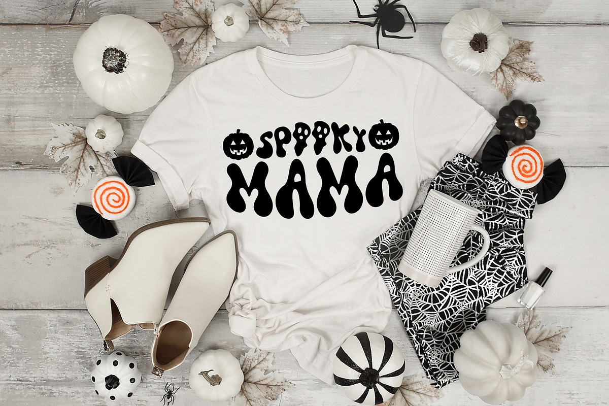 Groovy Halloween - A Retro Font, a Font by CraftlabSVG (Photo 2 of 9)