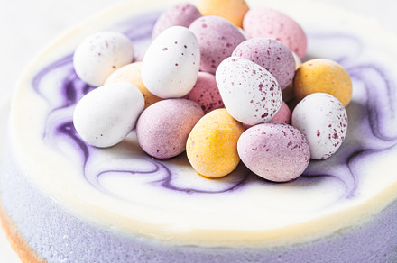 Easter cake with chocolate eggs, a Food & Drink Photo by vaaseenaa