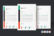 Modern Letterhead, a Stationery Template by iDoodle Studio (Thumbnail 1 of 4)