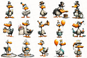 Quirky New Year Goose Clipart, an Illustration by OK Design (Thumbnail 3 of 6)