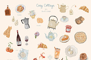 Cottagecore Clipart, Frames, Prints, a Decorative Illustration by whiteheartdesign (Thumbnail 4 of 34)