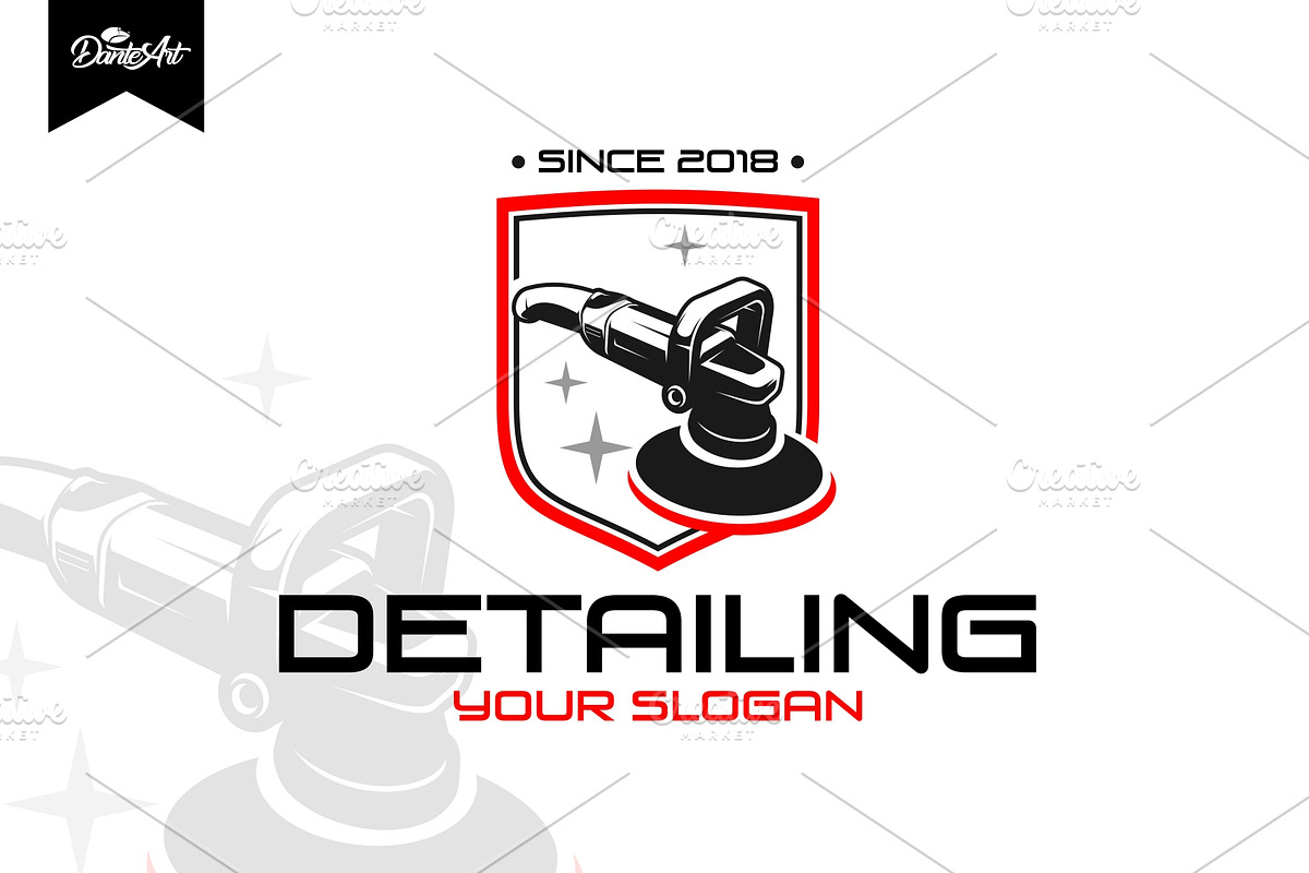 DETAILING CAR LOGO, a Branding & Logo Template by Dante art12 (Photo 1 of 2)