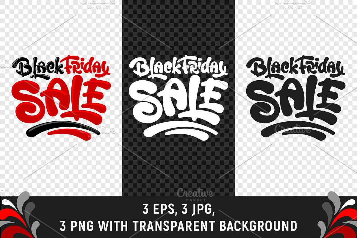Black Friday Sale Lettering Set, a Seasonal Illustration by Vector beauty (Photo 5 of 5)