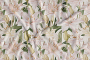Floral Seamless Patterns + Cliparts, a Pattern Graphic by Olya Creative (Thumbnail 13 of 20)