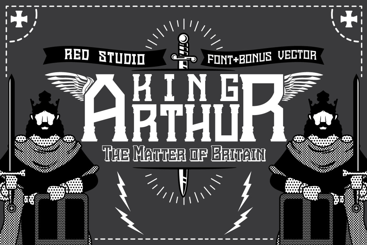 Sale ! 50% King Arthur Font + Bonus