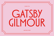 Gatsby Gilmour - Art Deco Font, a Sans Serif Font by Viswell (Thumbnail 10 of 10)