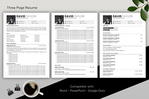 ATS Resume CV Word & PowerPoint 15A