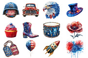 Faux Rhinestone Memorial Day PNG, an Illustration by SinaCreation (Thumbnail 2 of 5)