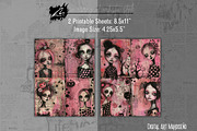 Pinkoween Whimsical Scrapbook Pages, a Seasonal Illustration by Digital Art Mahdiseño (Thumbnail 5 of 10)