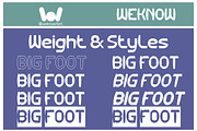 Big Foot font, a Font by weknow (Thumbnail 7 of 8)