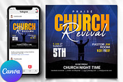 Church Flyer | Canva Flyers, a Social Media Template by Psd Templates (Thumbnail 1 of 2)