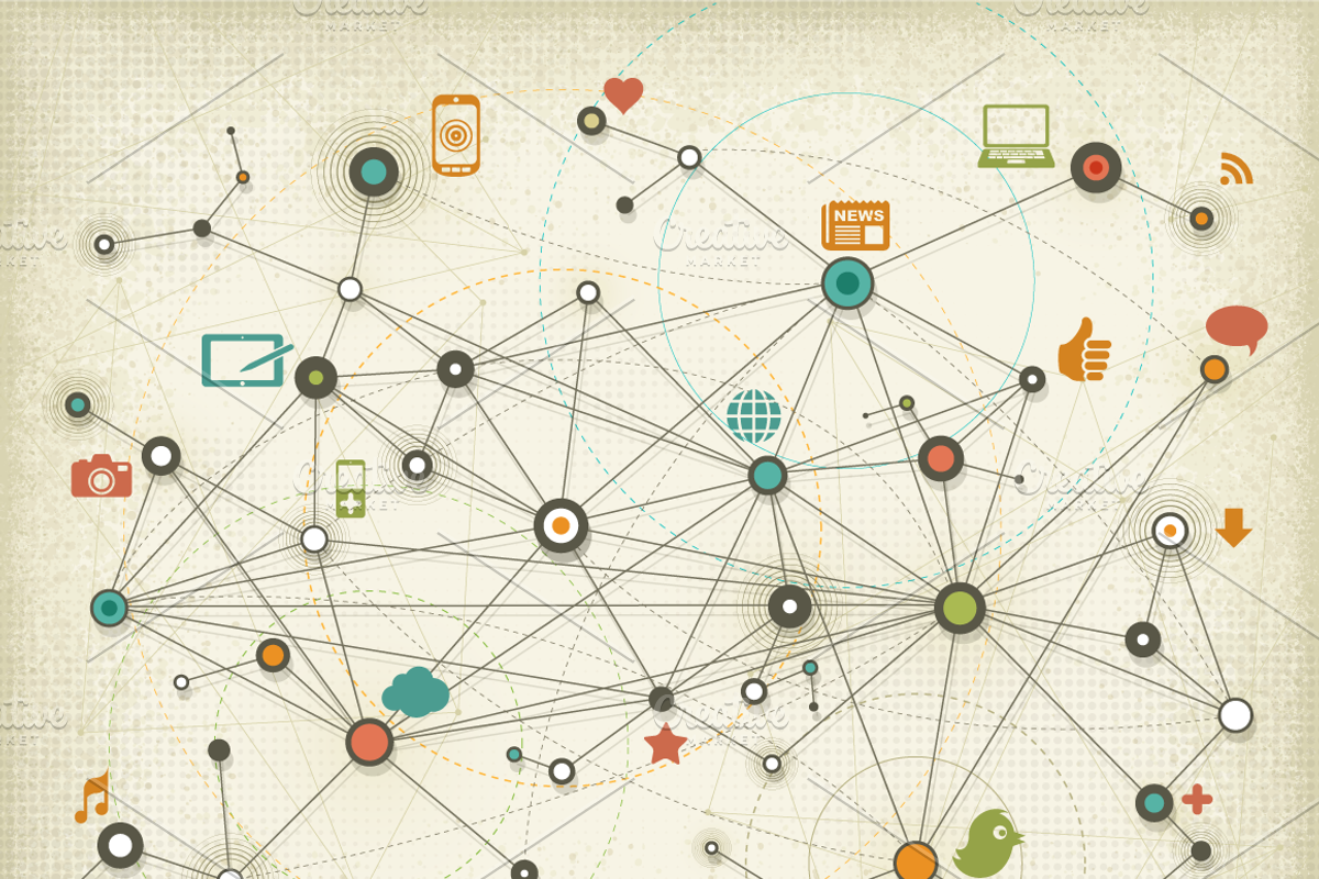 multimedia network retro concept, a Technology Illustration by vekstok (Photo 2 of 2)