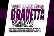 Bravetta, a Font by vtks design (Thumbnail 1 of 3)