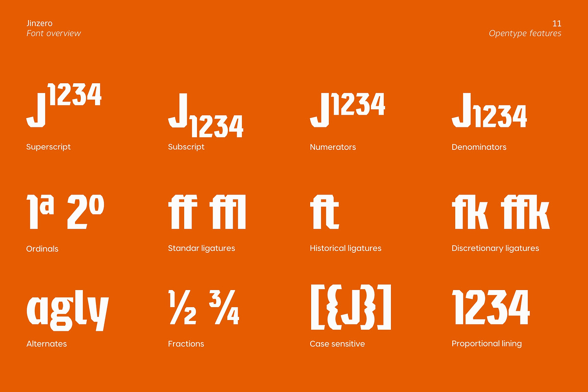 Jinzero, a Sans Serif Font by Zafara Studios (Photo 11 of 12)